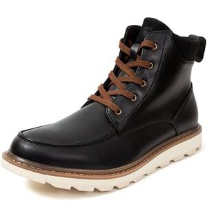 Black Leather Men's Boots